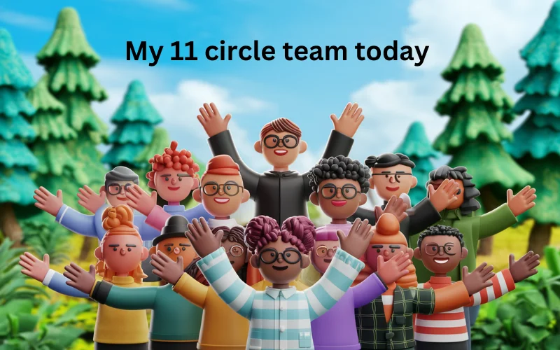 my 11 circle team today